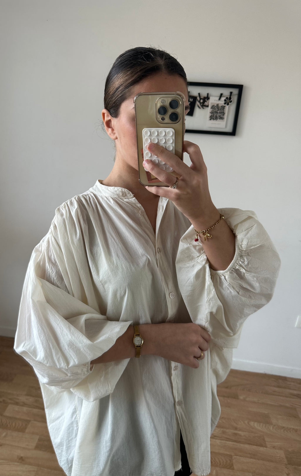 CHEMISIER manches bouffantes