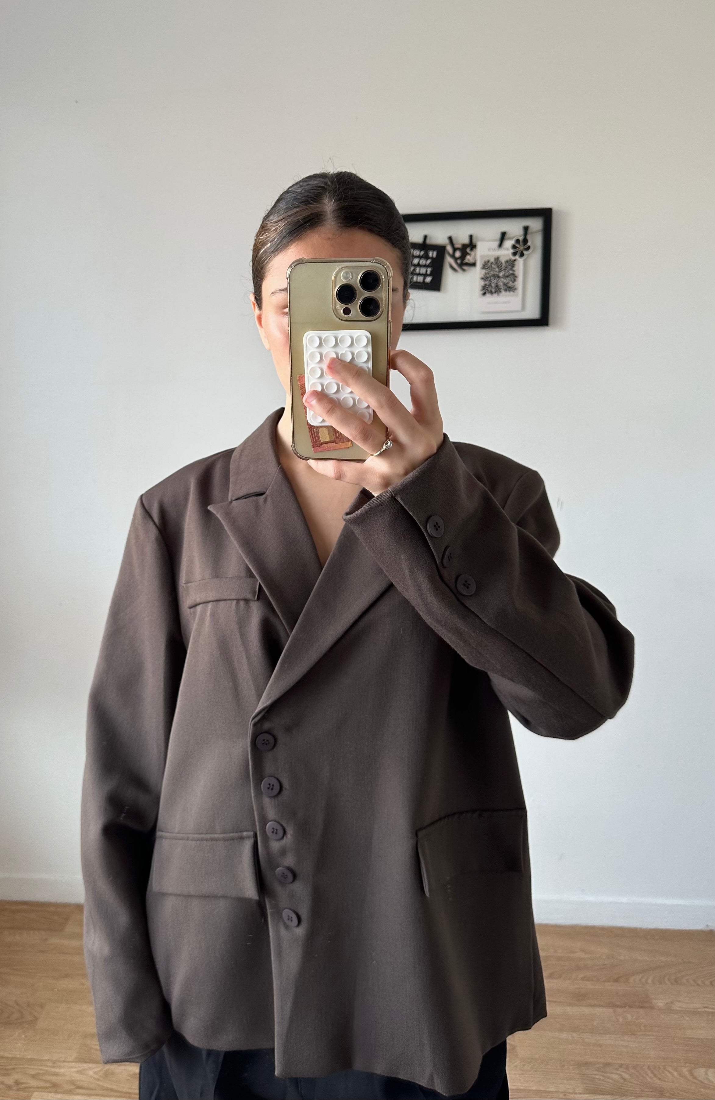 Blazer oversize asymétrique