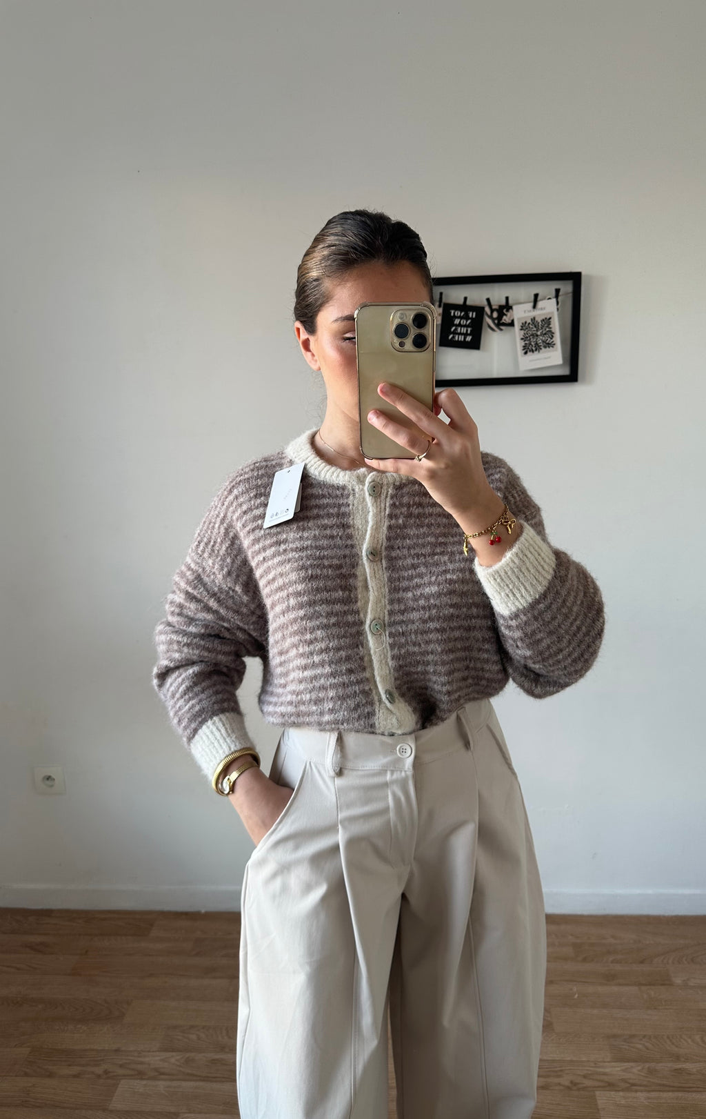 CARDIGAN à rayures