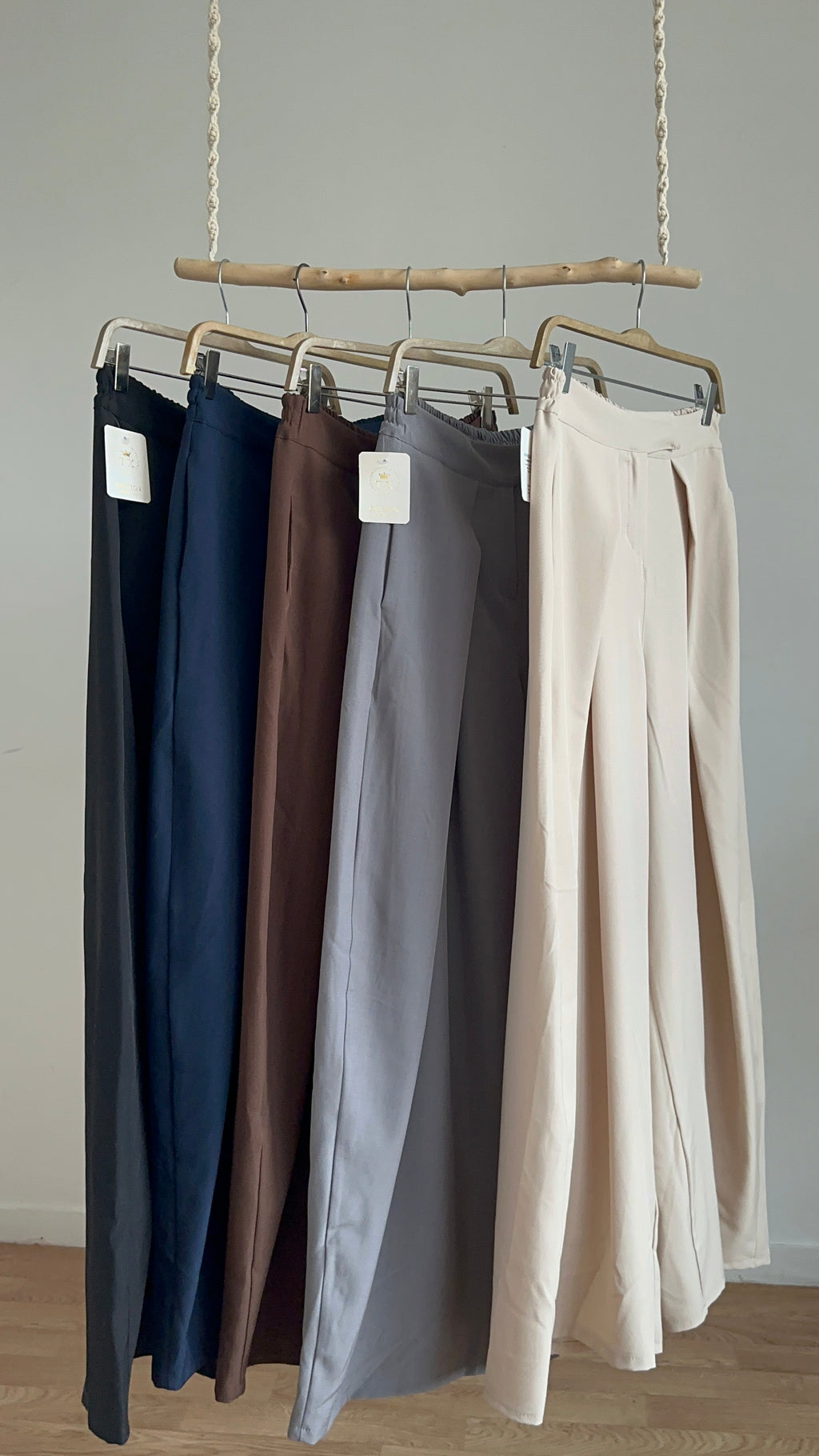 Pantalon barrel plissé
