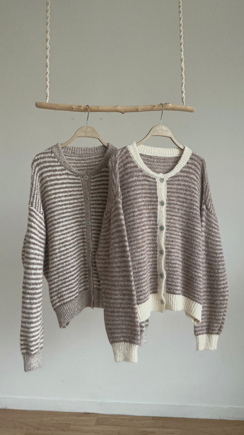 CARDIGAN à rayures