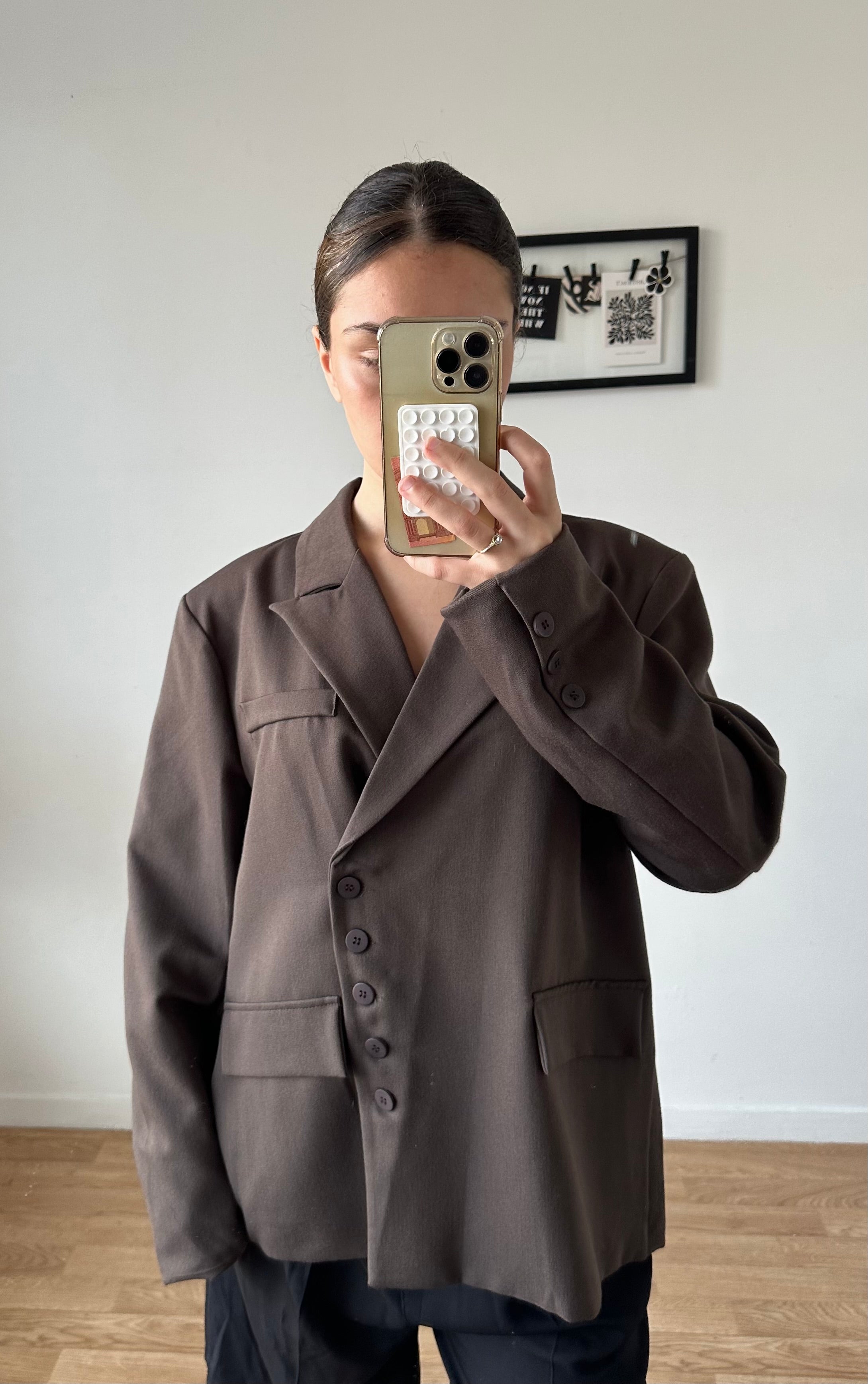 Blazer oversize asymétrique