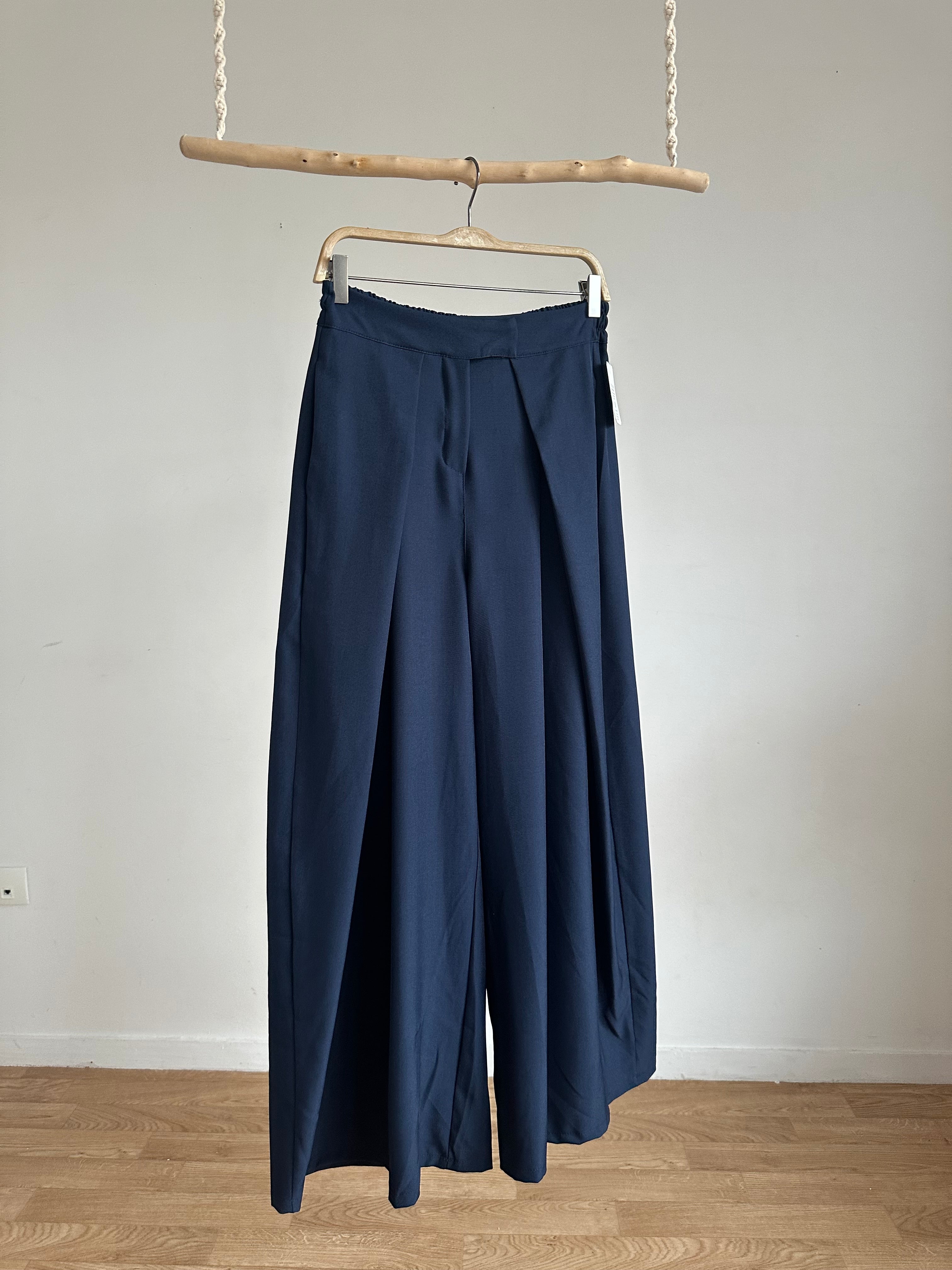 Pantalon barrel plissé