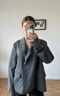 Blazer oversize asymétrique