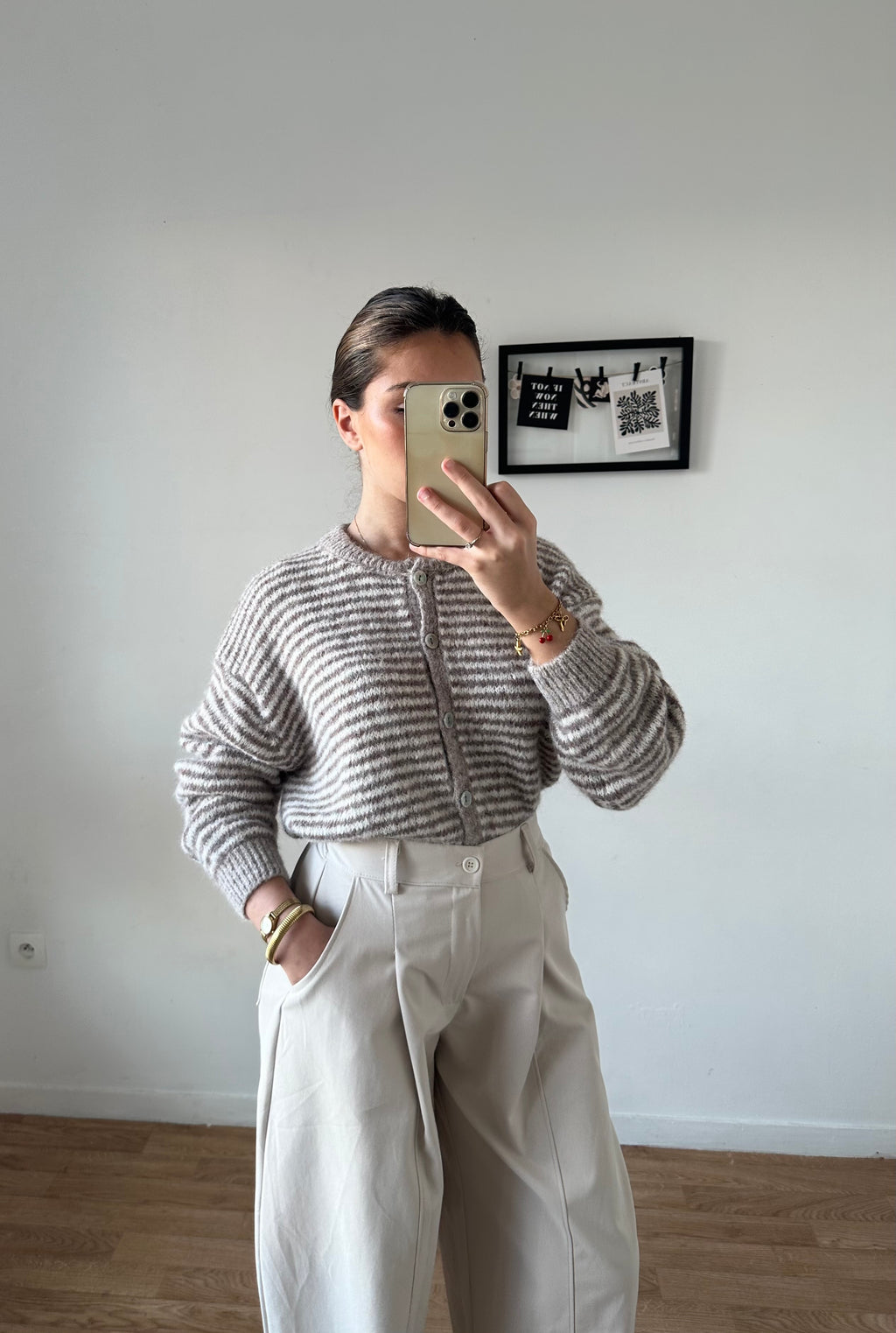 CARDIGAN à rayures