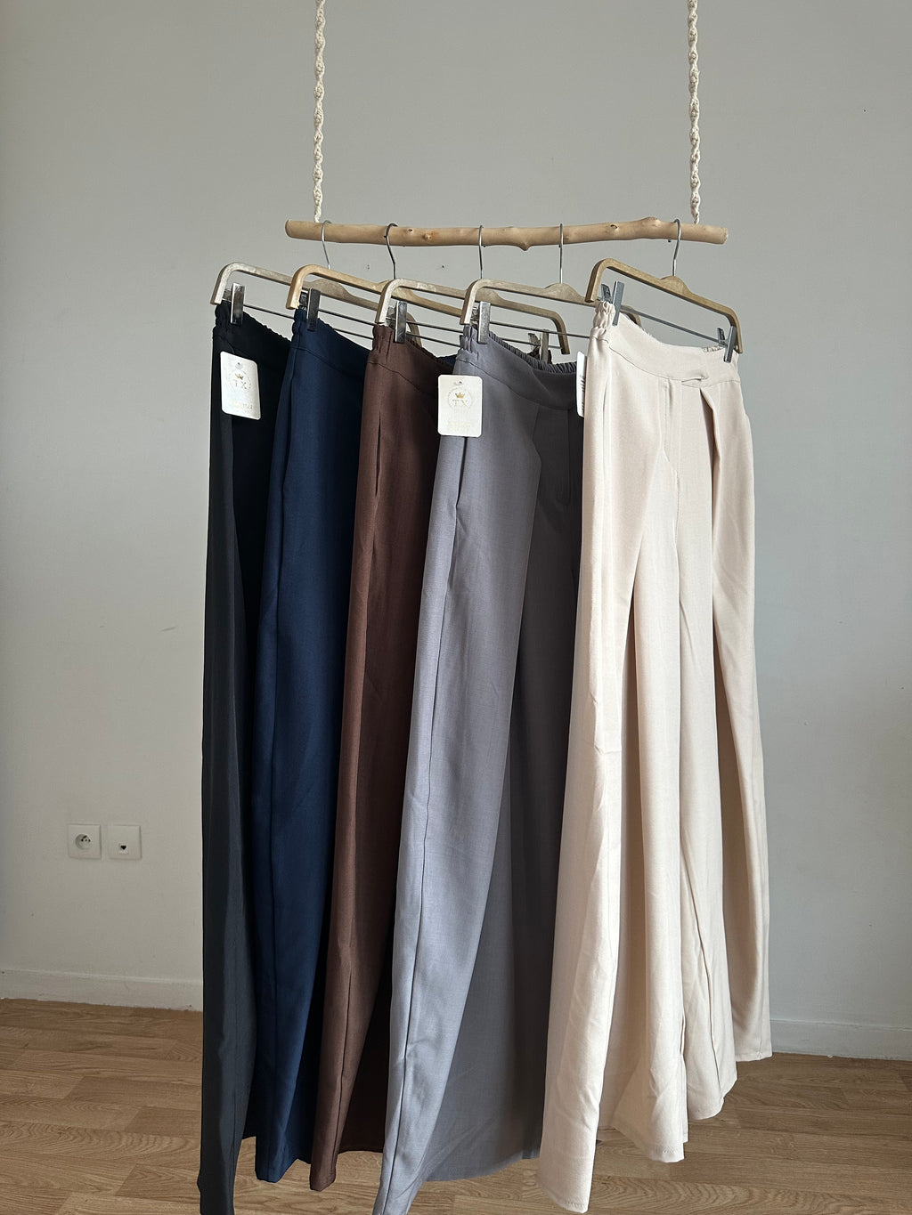 Pantalon barrel plissé