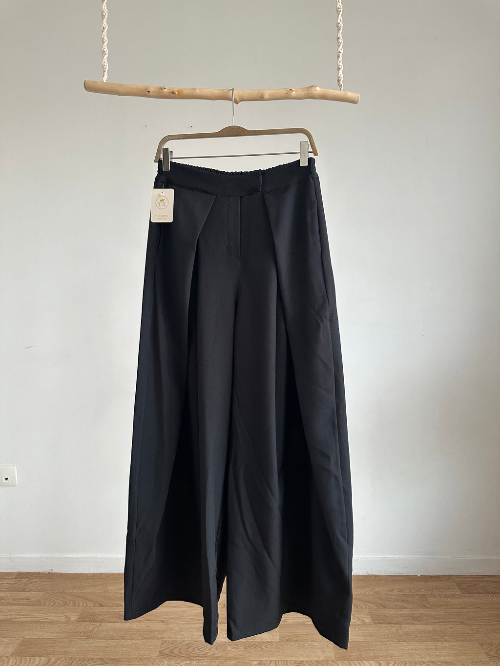 Pantalon barrel plissé