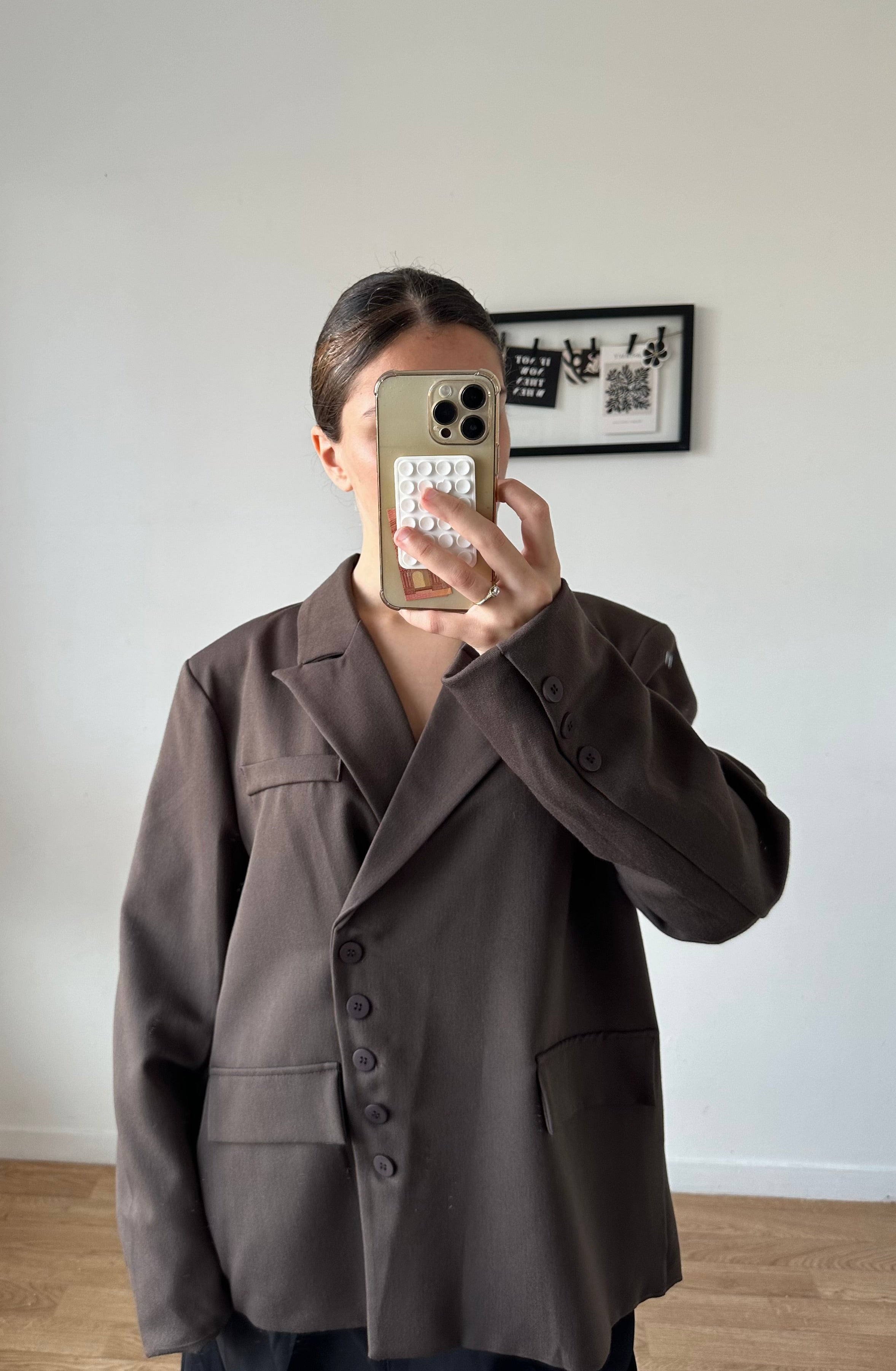 Blazer oversize asymétrique