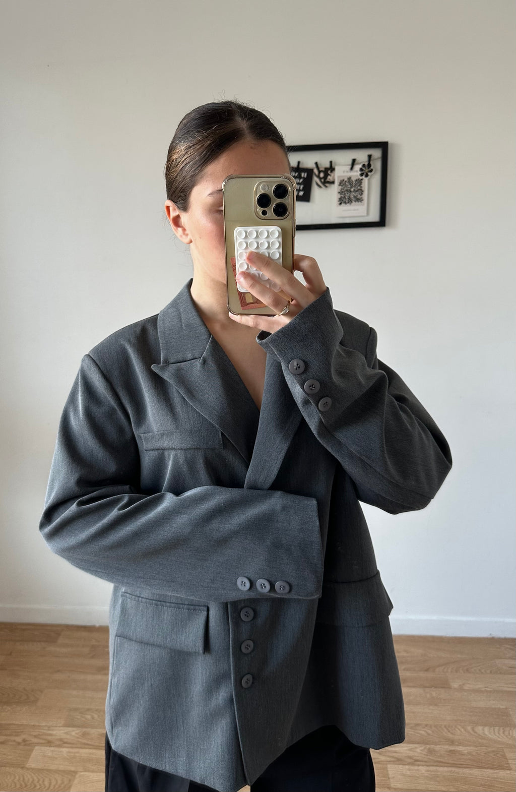 Blazer oversize asymétrique